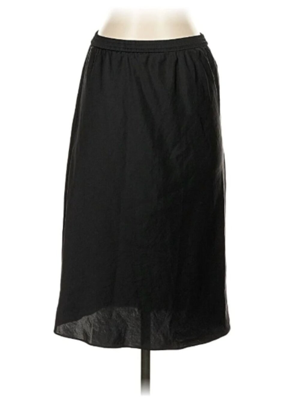Aritzia Wilfred Free Midi Slip Skirt - Black